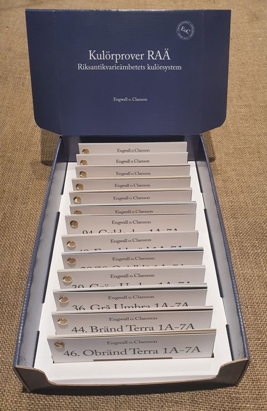 Fargeprøver/fargevifter Engwall o Claesson 