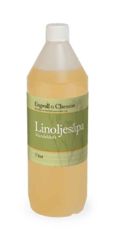 Linoljesåpe mandelduft 1 liter Engwall o. Claesson