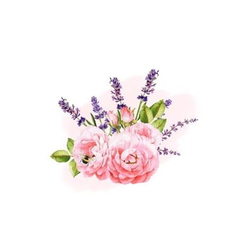 Shampokube rose og lavendel duft 125gram
