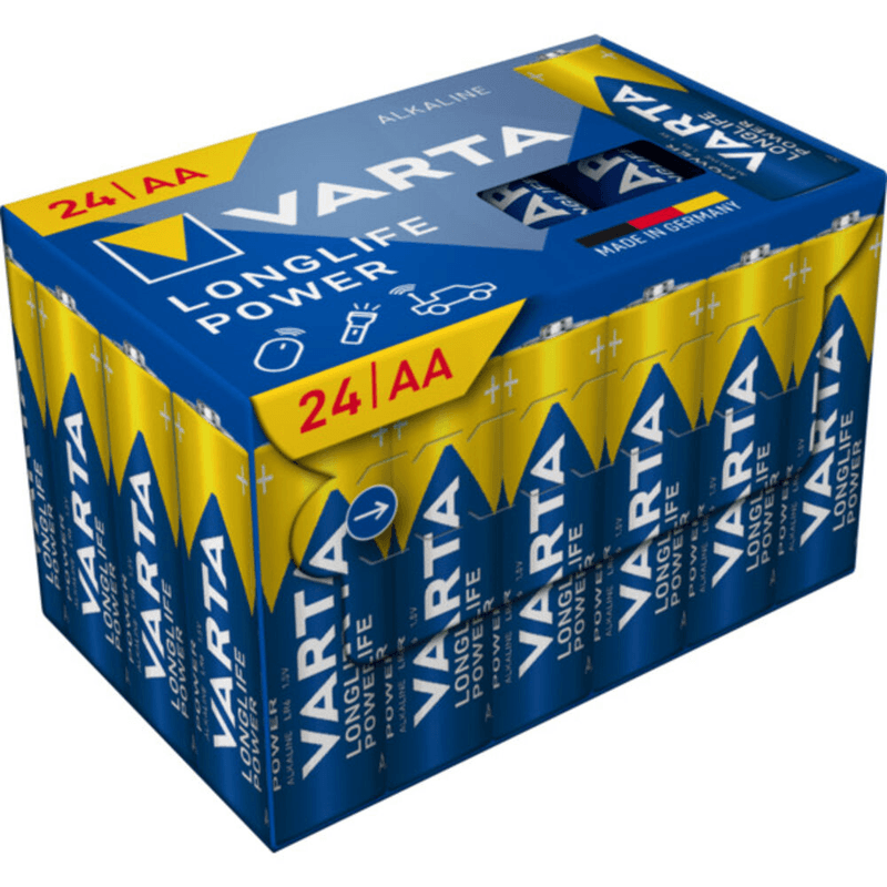 Varta Batteri Longlife Power AA 24pk Cube